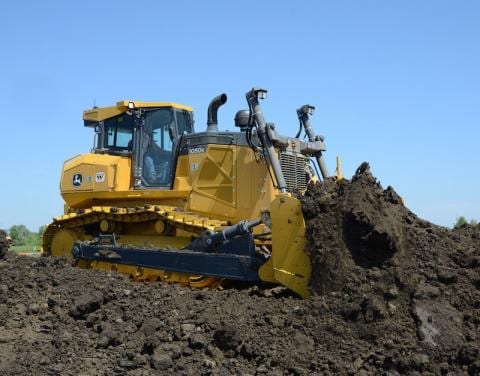 Bulldozer John Deere 42 ton, modelo 1050k disponible en arriendo