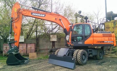 Excavadora neumáticos 21 ton